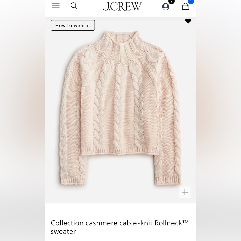 Collection cashmere cable knit Rollneck XXS